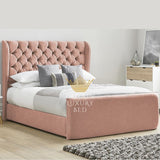 Omega Wing Upholstered Bed