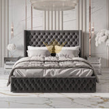 Britain Gilded Opulence Winged Bed - A Masterpiece of Luxury - Ultimate Luxury Pro Series