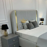 Lunaire Gold Strip Bed