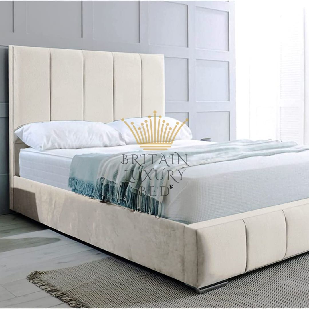 Britainsleep Edelmann Upholstered Ottoman Storage Bed Frame | Double | Single | Small Double | KingSize | Super King Size Bed