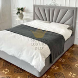 Britainsleep Bolster Upholstered Ottoman Storage Bed Frame | Double | Single | Small Double | KingSize | Super King Size Bed