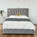 Britainsleep Bolster Upholstered Ottoman Storage Bed Frame | Double | Single | Small Double | KingSize | Super King Size Bed