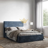 Malmo Storage Upholstered Bed Frame/| Double | Single | KingSize | Super King Size| Queen Bed