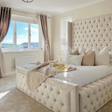 Bellagio-ottoman-storage-high-chesterfield-headboard-footboard-padded-winged-bed-frame