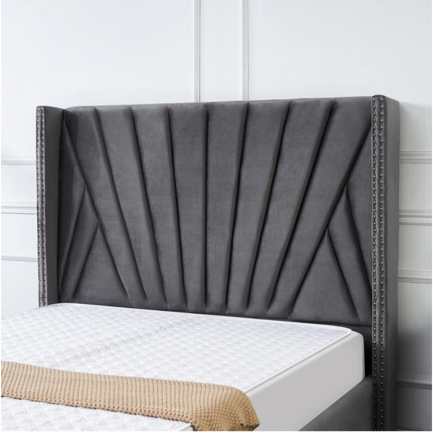 Indiana 60'' Tall Headboard Upholstered Bed/storage option Britainsleep